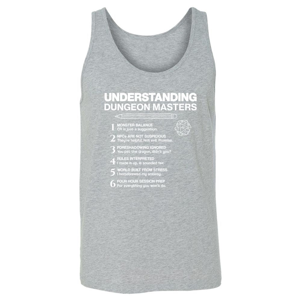 Understanding Dungeon Masters Unisex Jersey Tank - Athletic Heather - 4
