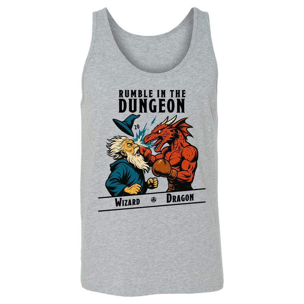 Rumble in the Dungeon Unisex Jersey Tank - Athletic Heather - 4