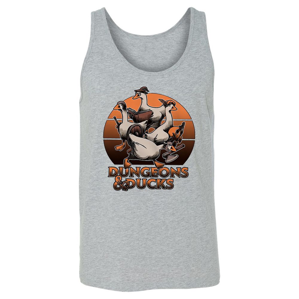 Dungeons And Ducks Unisex Jersey Tank - Athletic Heather - 4