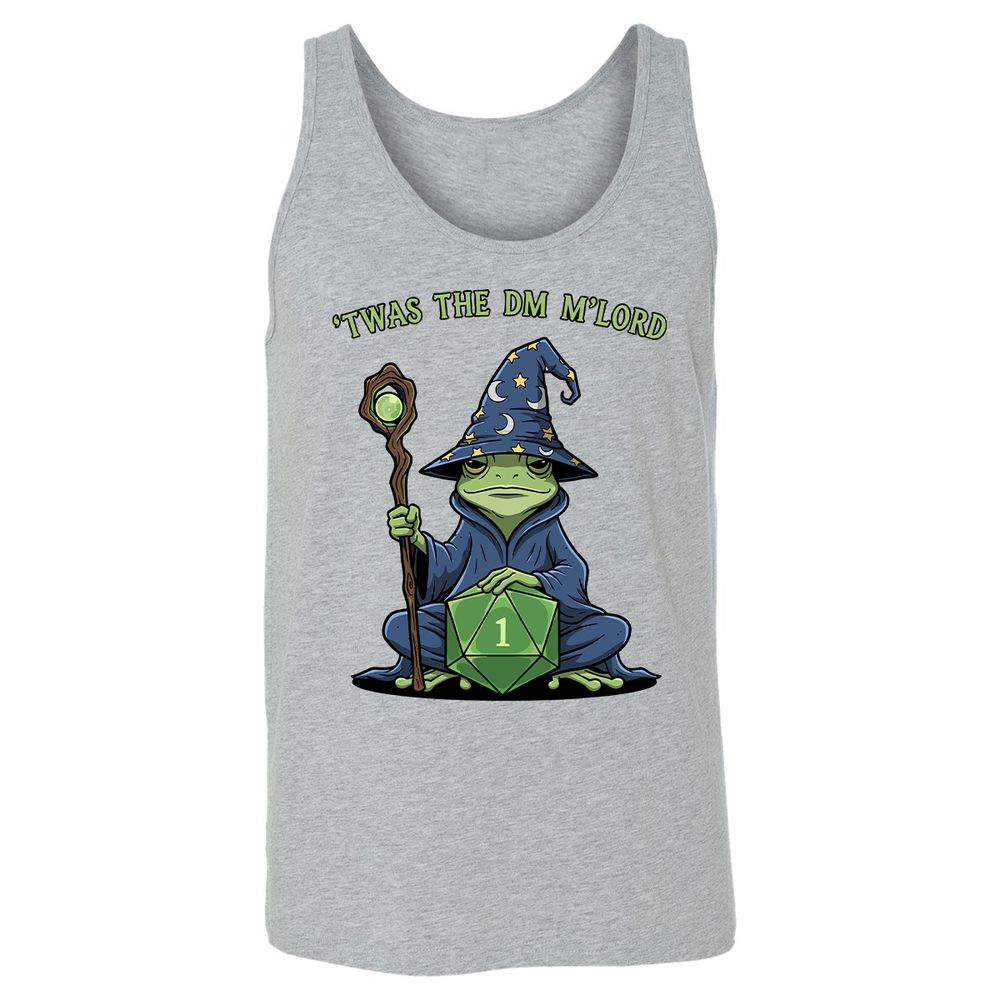 Twas the DM M’lord Unisex Jersey Tank - Athletic Heather - 4