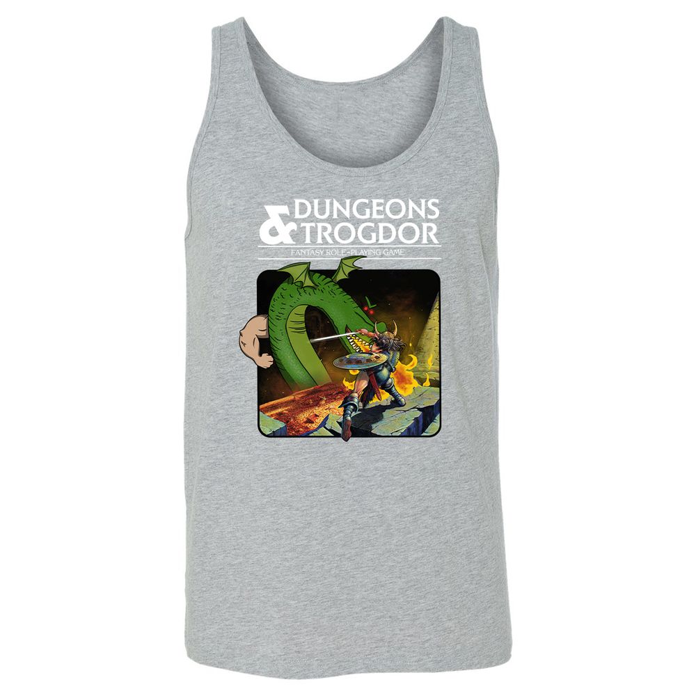 Trogdor Unisex Jersey Tank - Athletic Heather - 4