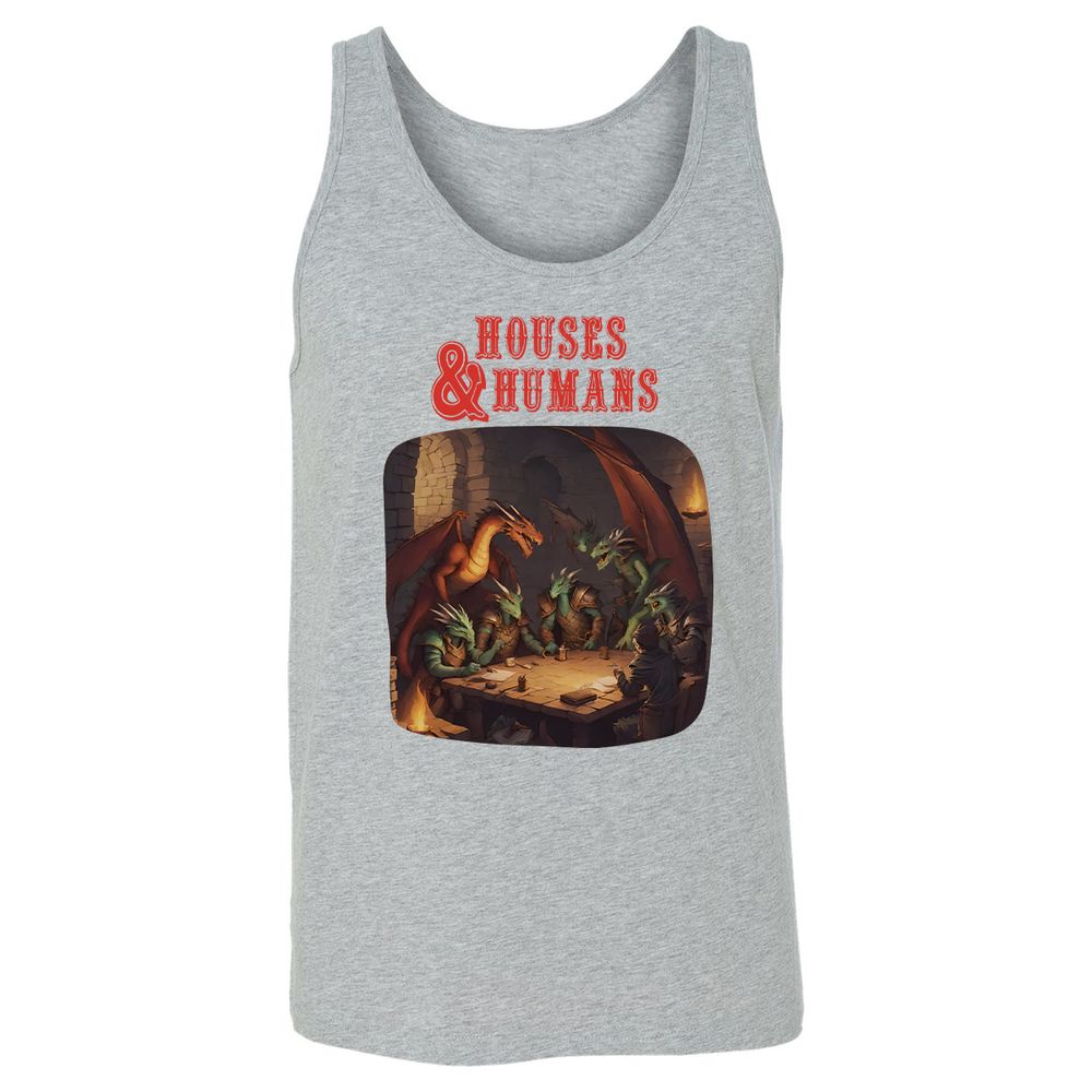 Houses And Humans Unisex Jersey Tank - Athletic Heather - 4