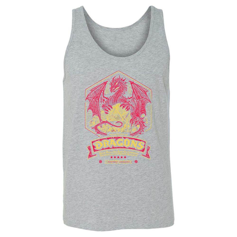 Fantasy Dragon With Dice - Athletic Heather - 4