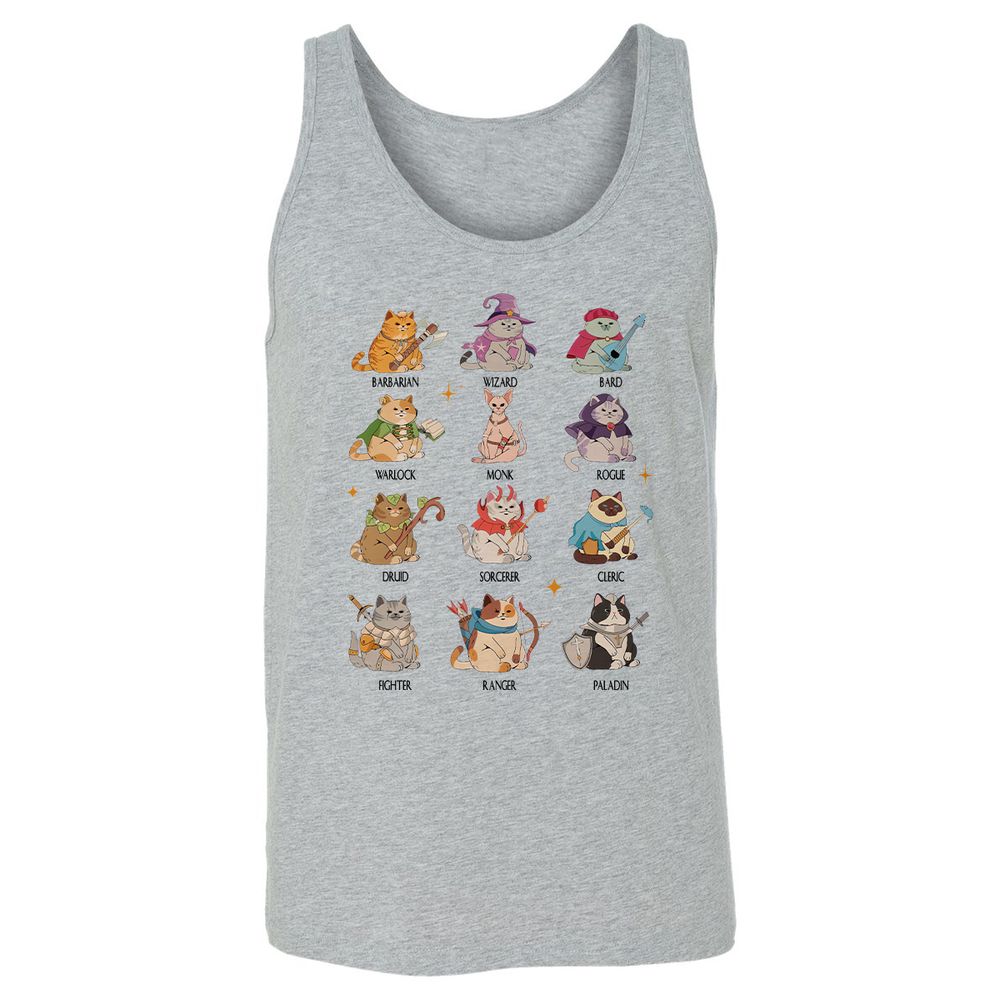 Dungeons And Cats Unisex Jersey Tank - Athletic Heather - 4