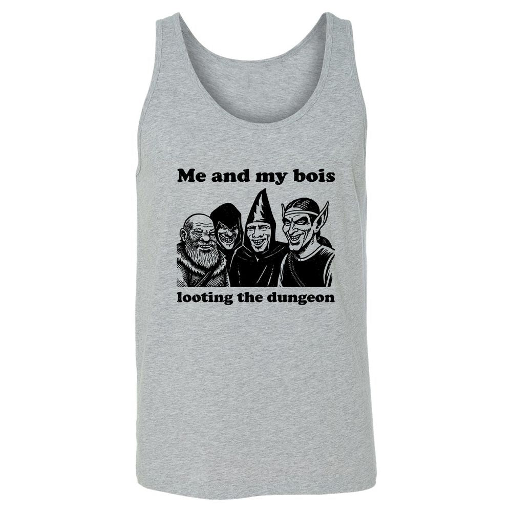Me and my bois looting the dungeon Unisex Jersey Tank - Athletic Heather - 4