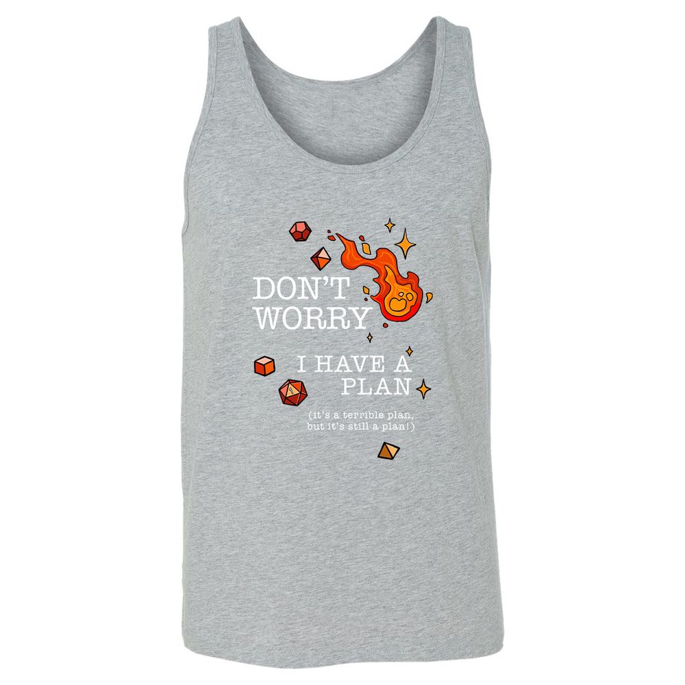 Don’t Worry I Have a Plan - Athletic Heather - 4