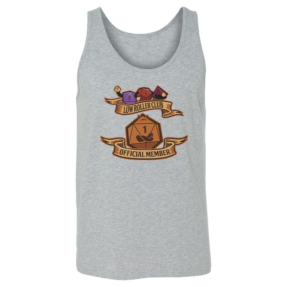 Low Roller Club Unisex Jersey Tank - Athletic Heather - 4