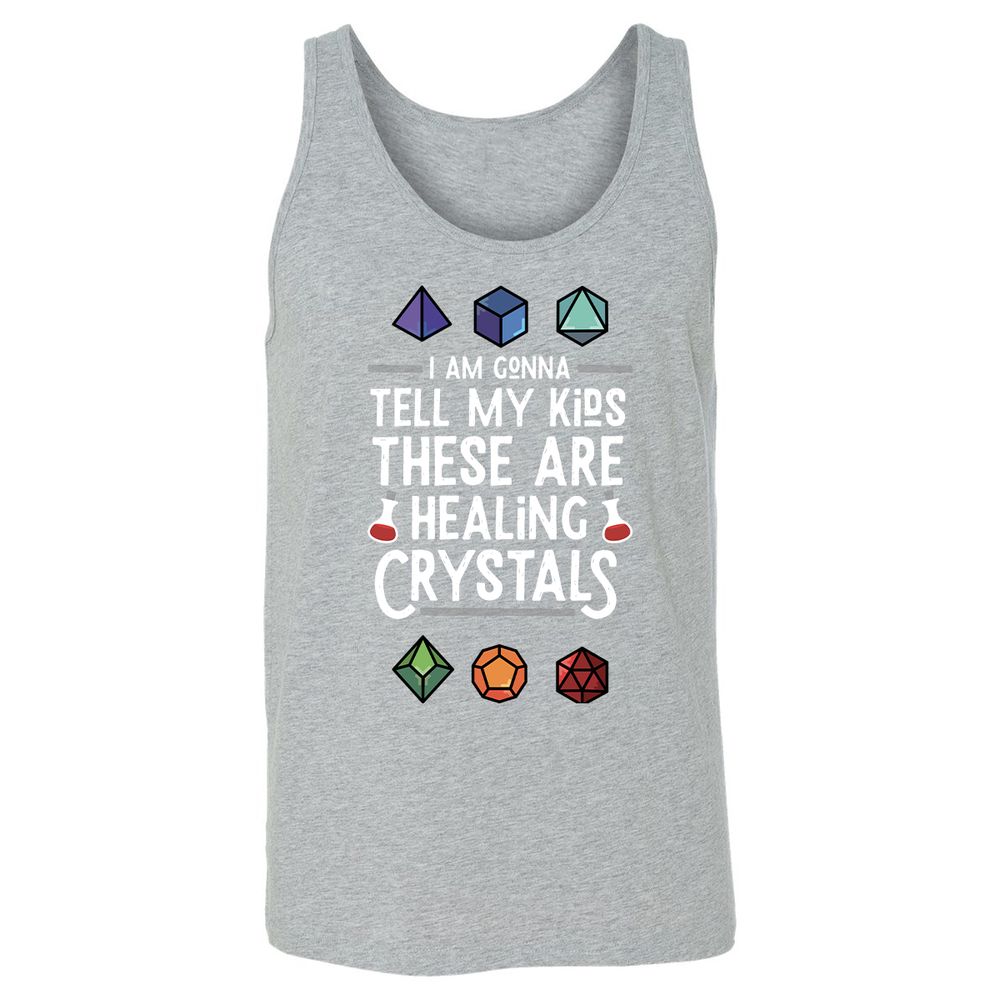 Healing Crystals Unisex Jersey Tank - Athletic Heather - 4