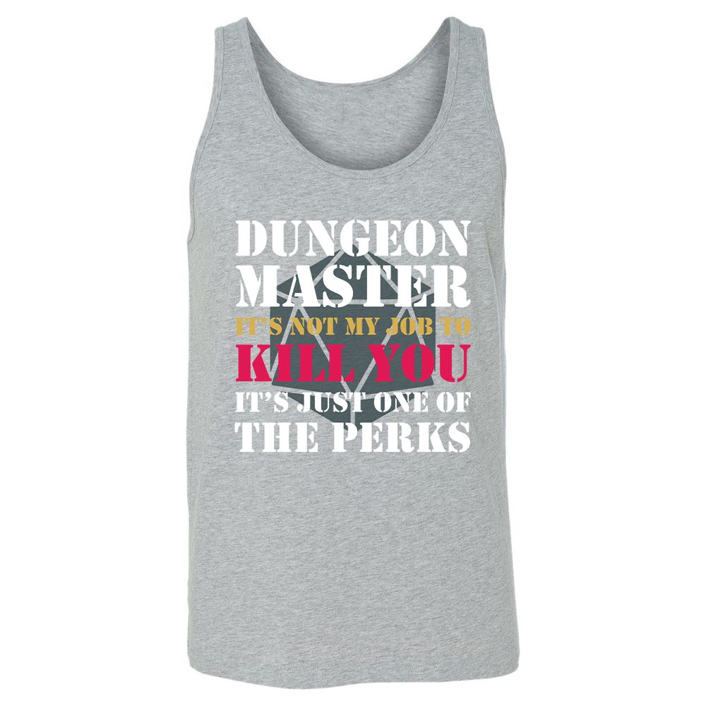 DUNGEON MASTER NOT MY JOB Unisex Jersey Tank - Athletic Heather - 4