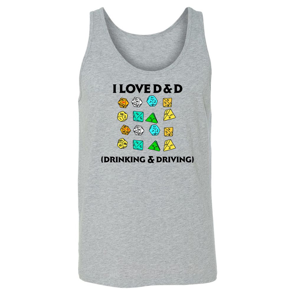 Drinking & Driving Unisex Jersey Tank - Athletic Heather - 4