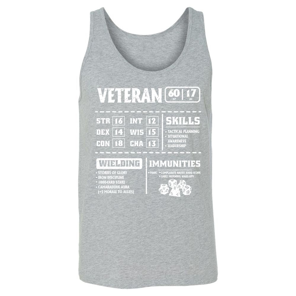 Veteran New Ver. Unisex Jersey Tank - Athletic Heather - 4