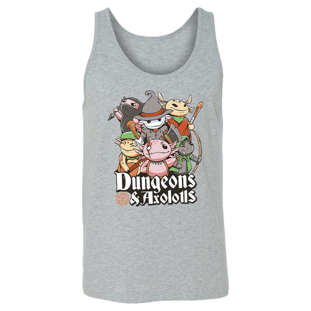Dungeons And Axolotls Unisex Jersey Tank - Athletic Heather - 4