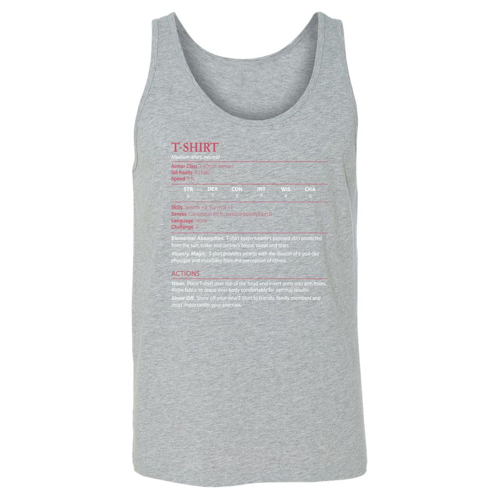 T-Shirt Unisex Jersey Tank - Athletic Heather - 4