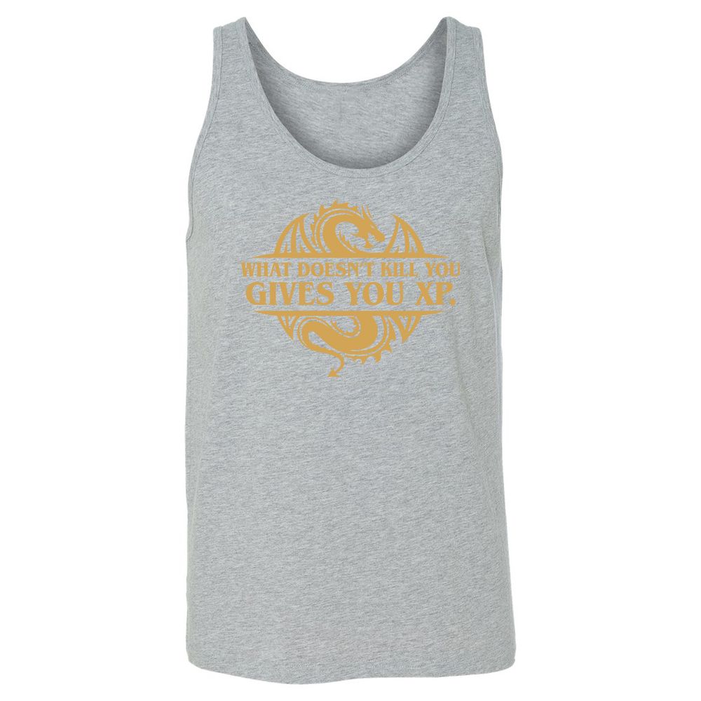 What Doesn't Kill You Gives You XP Unisex Jersey Tank - Athletic Heather - 4