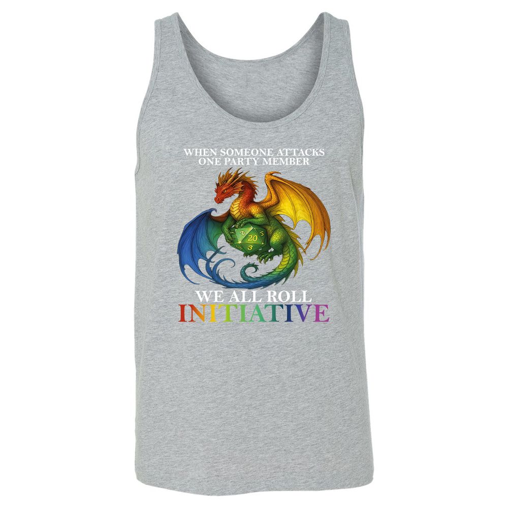 Dragon Roll For Initiative Unisex Jersey Tank - Athletic Heather - 4