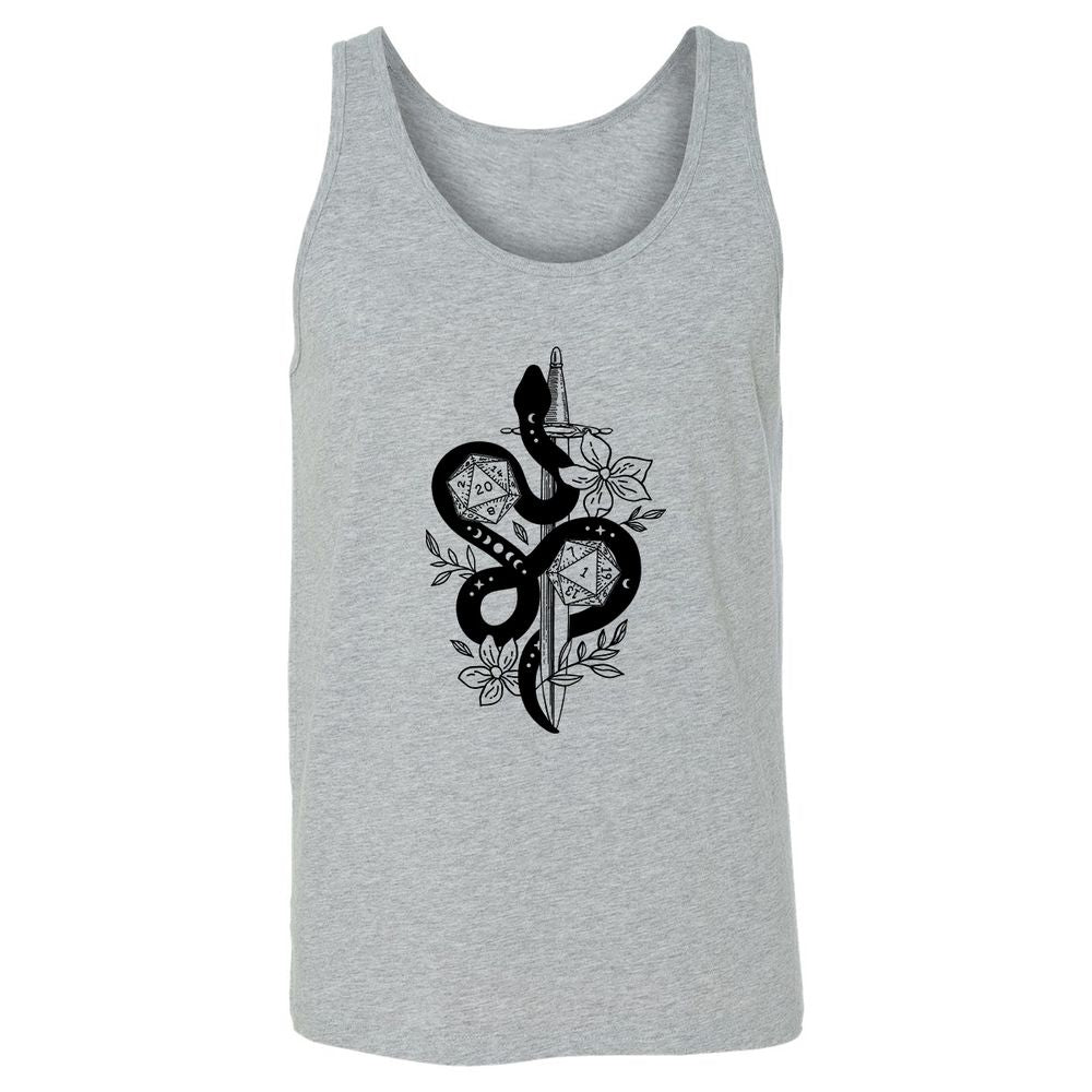 D20 Snake and Sword - Athletic Heather - 4