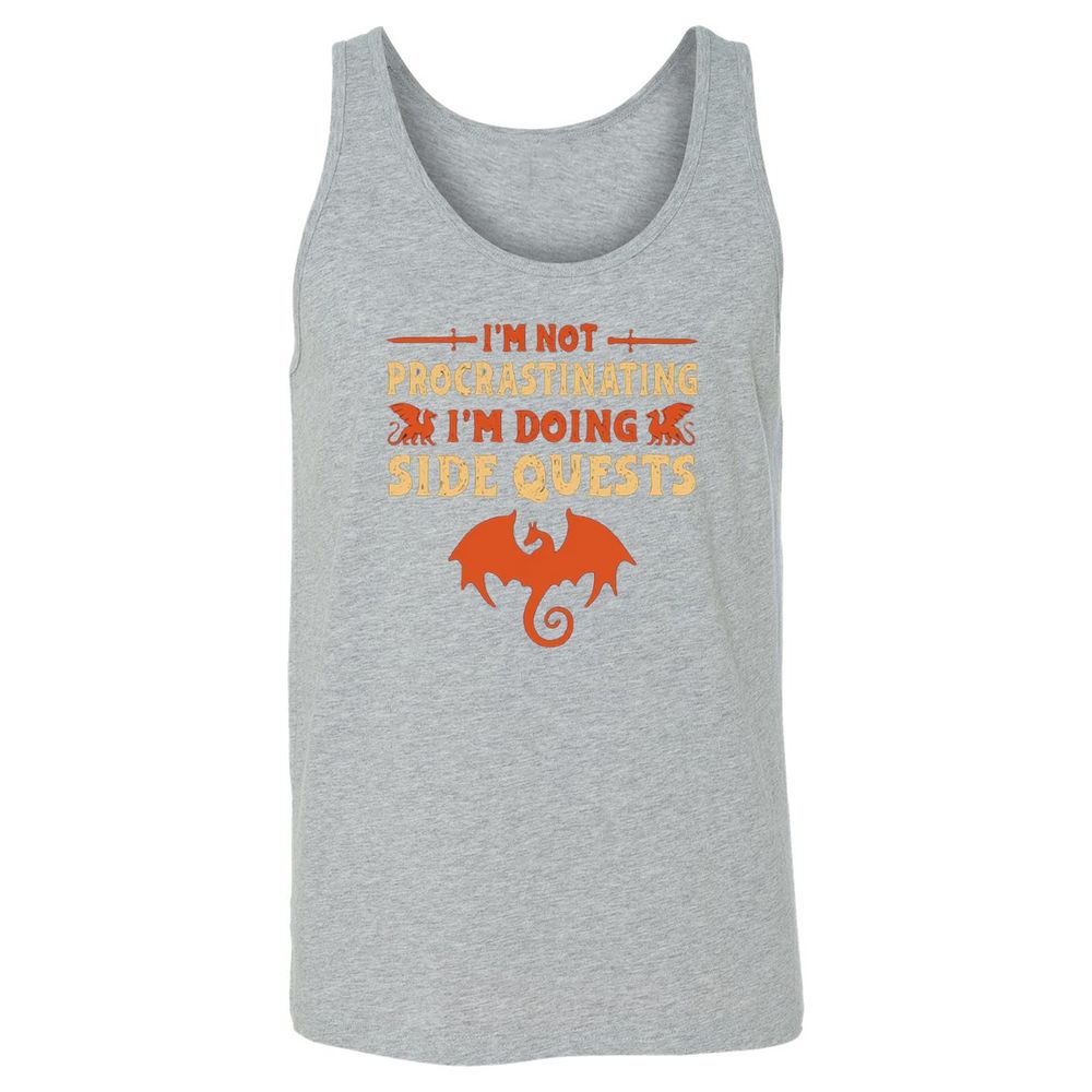I'm Doing Side Quests Unisex Jersey Tank - Athletic Heather - 4
