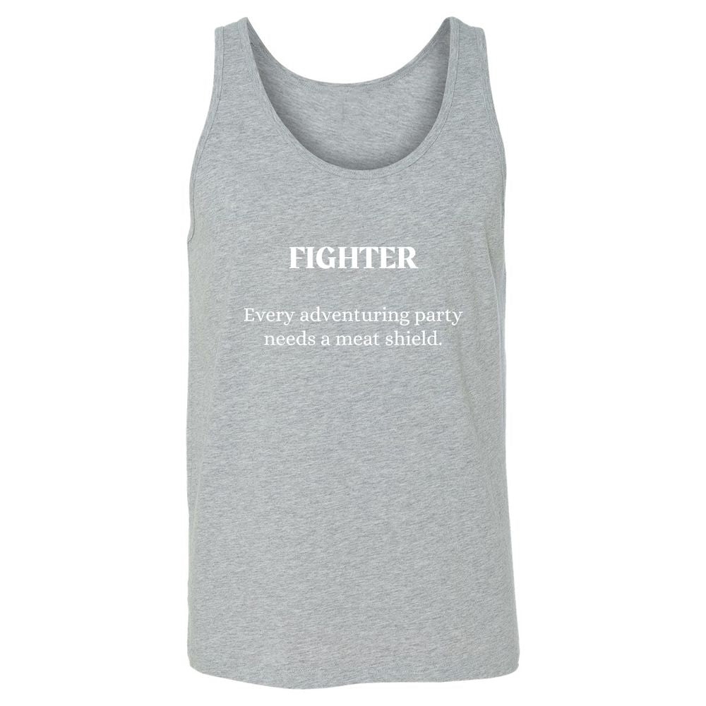 Fighter – Every Party Needs A Meat Shield Unisex Jersey Tank - Athletic Heather - 4