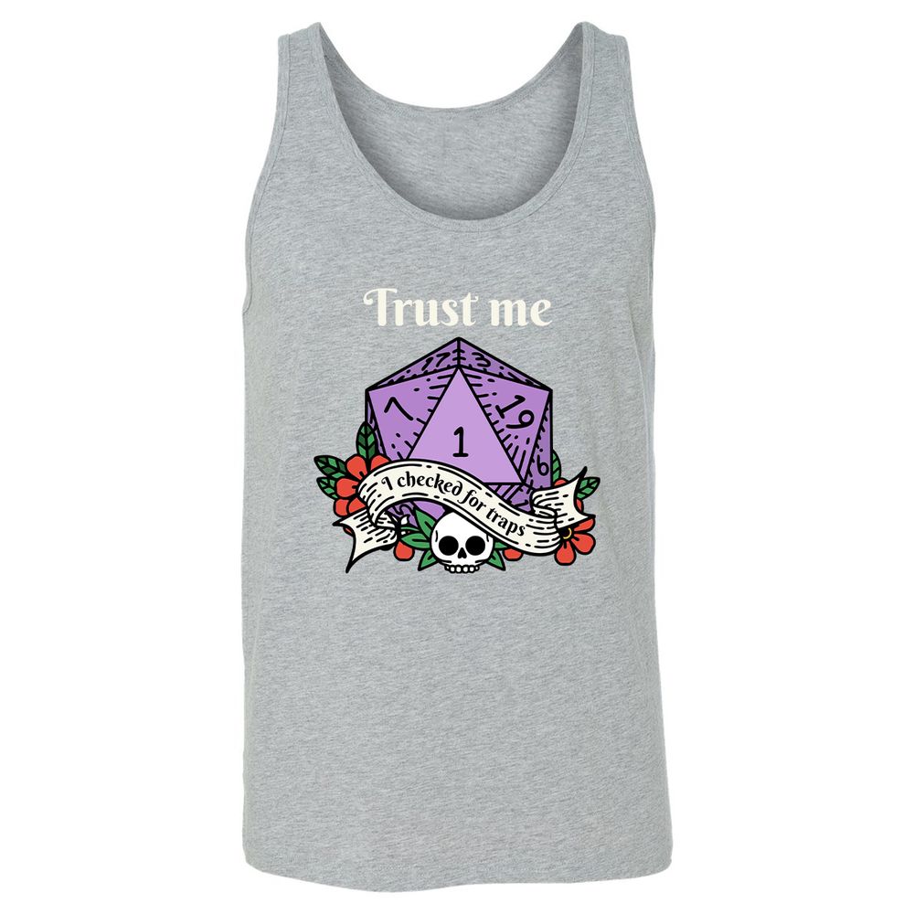 Trust Me I Checked for Traps - Athletic Heather - 4