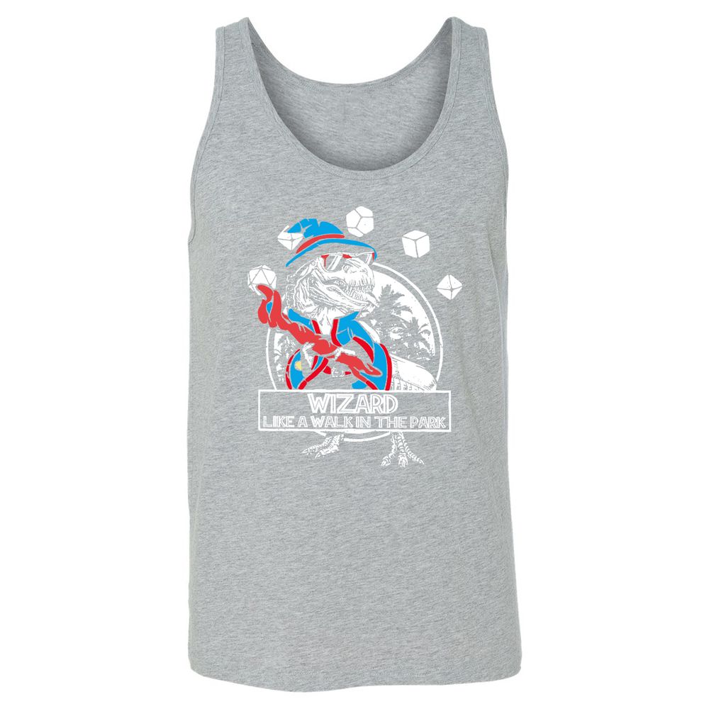 Wizard Like The Walk In The Park Unisex Jersey Tank - Athletic Heather - 4