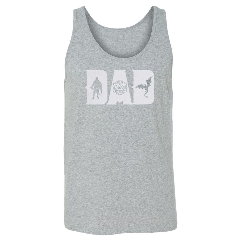Dad Fathers Day Unisex Jersey Tank - Athletic Heather - 4