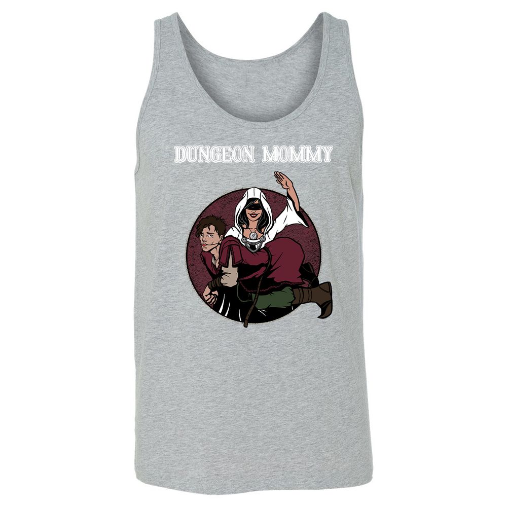 Dominant Dungeon Mommy Unisex Jersey Tank - Athletic Heather - 4