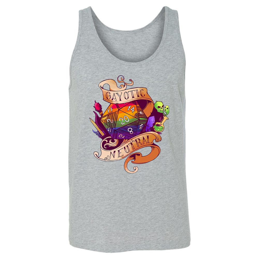 Gayotic Neutral Unisex Jersey Tank - Athletic Heather - 4