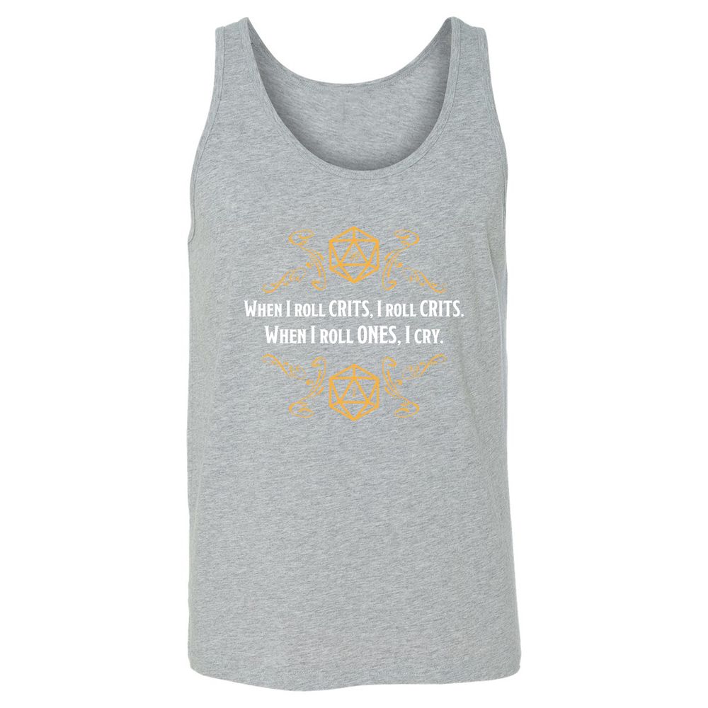 When I Roll Crits Unisex Jersey Tank - Athletic Heather - 4