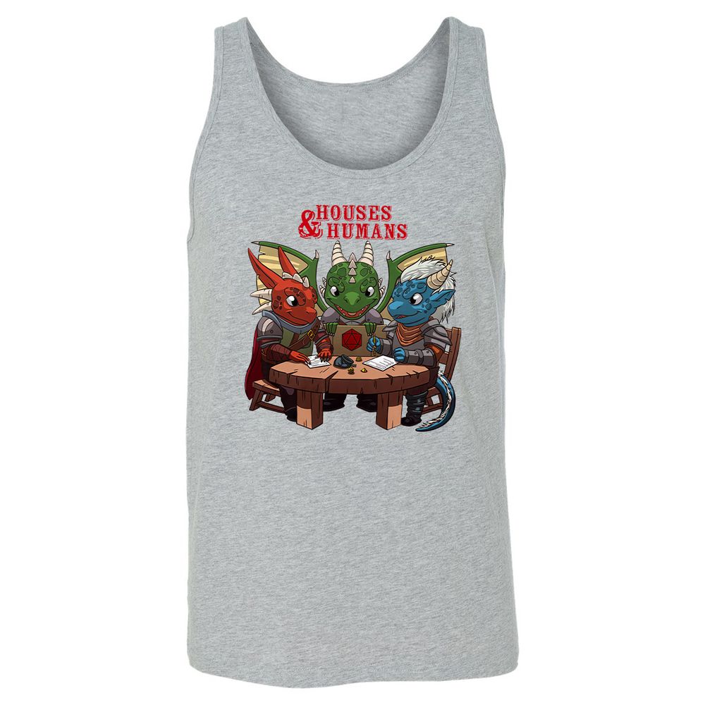 Houses & Humans Unisex Jersey Tank - Athletic Heather - 4