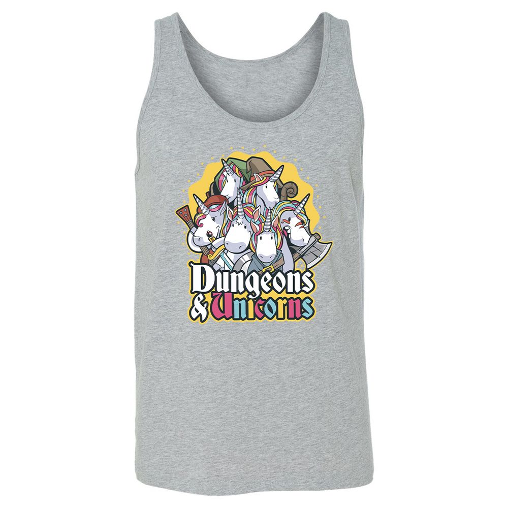 Dungeons And Unicorns Unisex Jersey Tank - Athletic Heather - 4