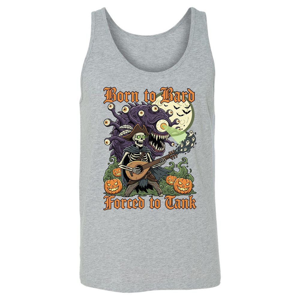 Born to Bard – Forced to Tank Unisex Jersey Tank - Athletic Heather - 4