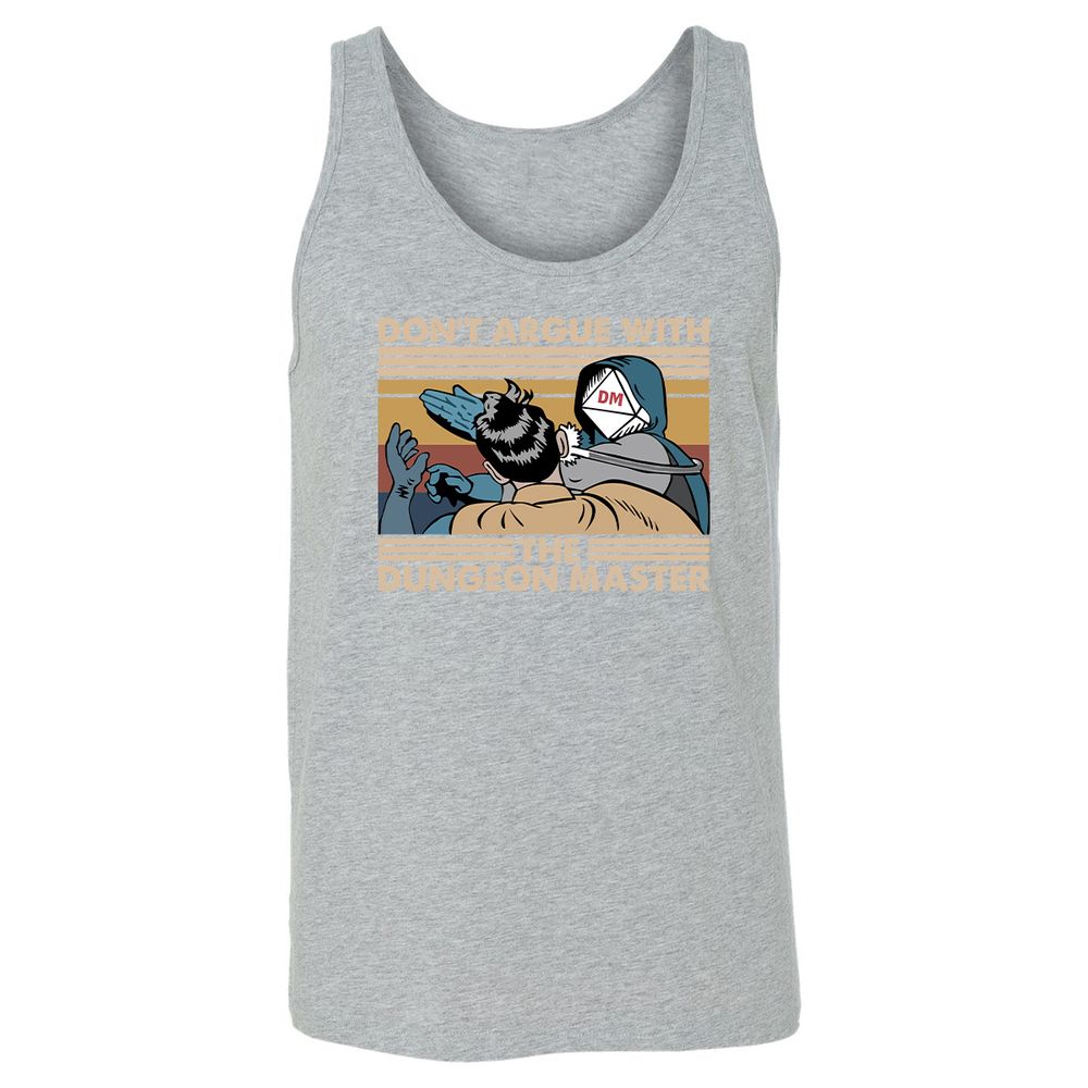 Don't Argue With The DM Unisex Jersey Tank - Athletic Heather - 4