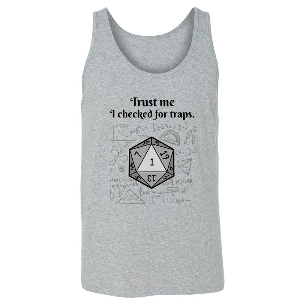 Trust me, I checked for traps. Unisex Jersey Tank - Athletic Heather - 4