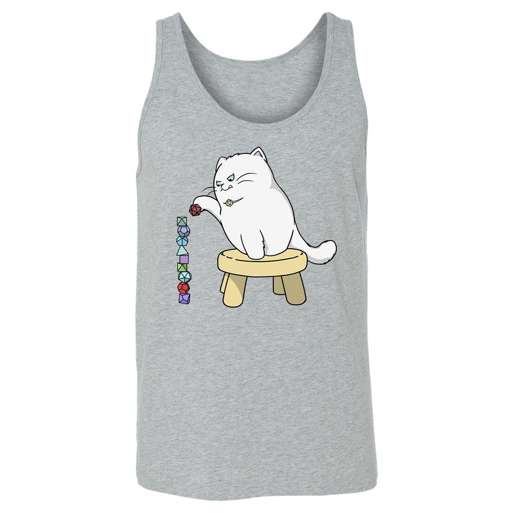 Cat Stacking Dice Unisex Jersey Tank - Athletic Heather - 4