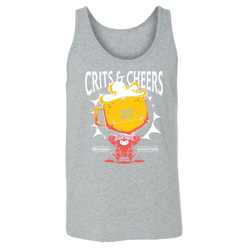 Crits & Cheers Unisex Jersey Tank - Athletic Heather - 4