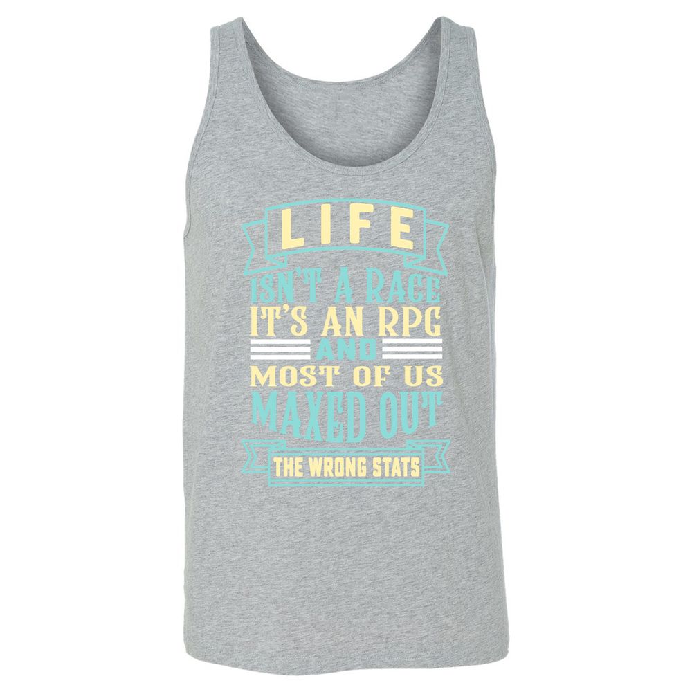 Life Is A RPG Unisex Jersey Tank - Athletic Heather - 4