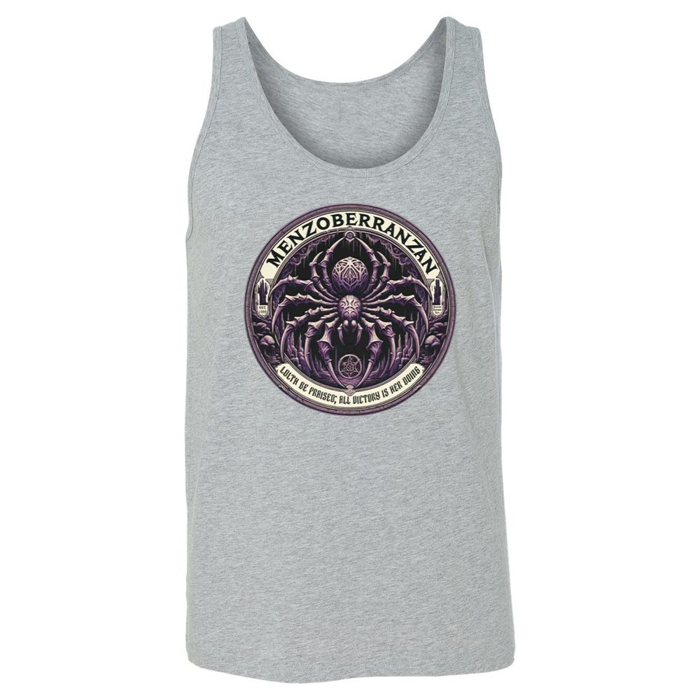 Menzoberranzan Lolth Be Praised Unisex Jersey Tank - Athletic Heather - 4