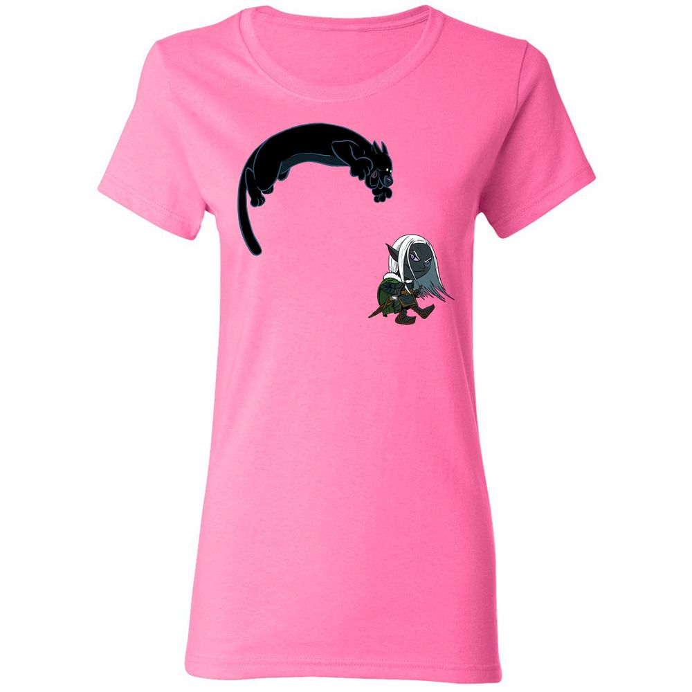Drizzt and Guenhwyvar Women's T-Shirt - Azalea - 4