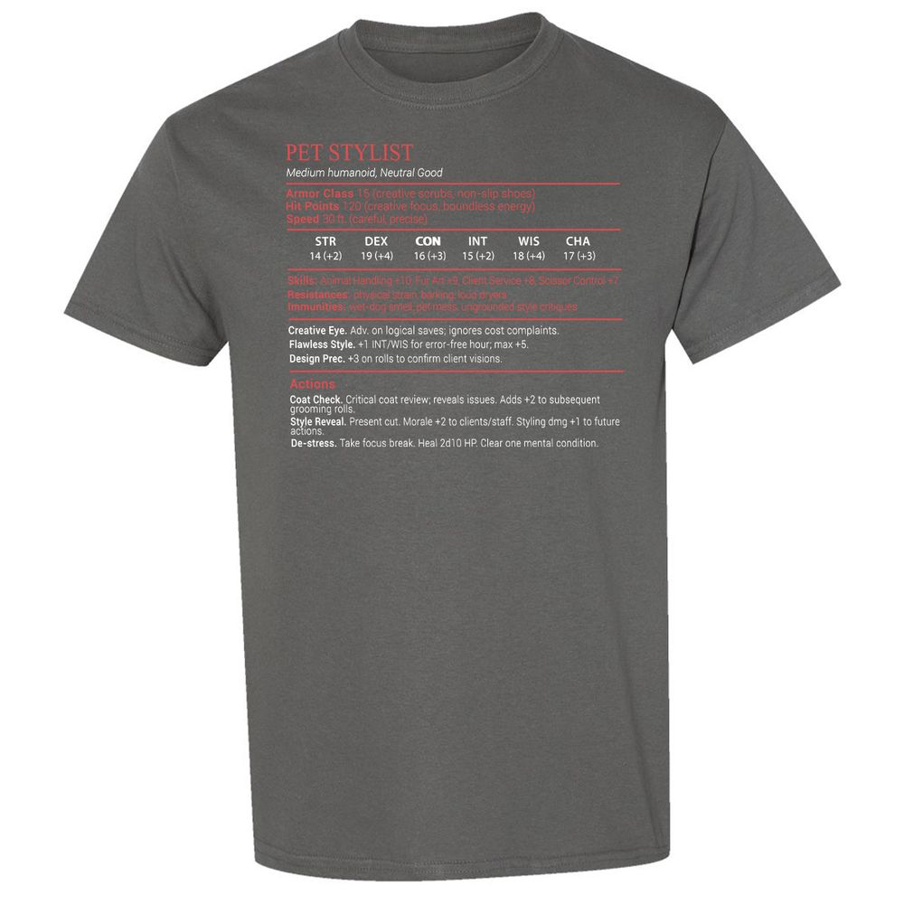 Pet Stylist Stats Block - Charcoal - 4