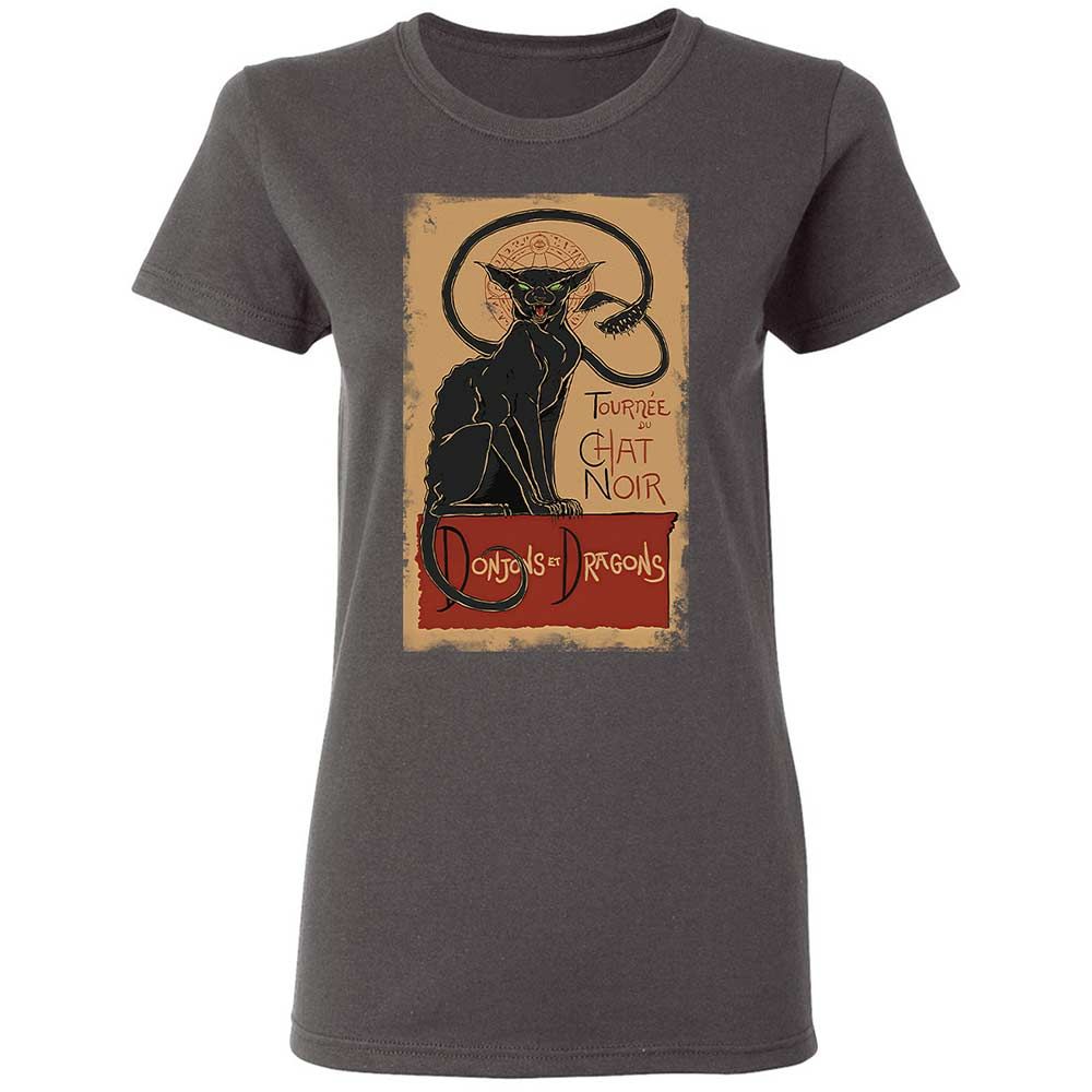 Tournee Du Chat Noir Women's T-Shirt - Charcoal - 4