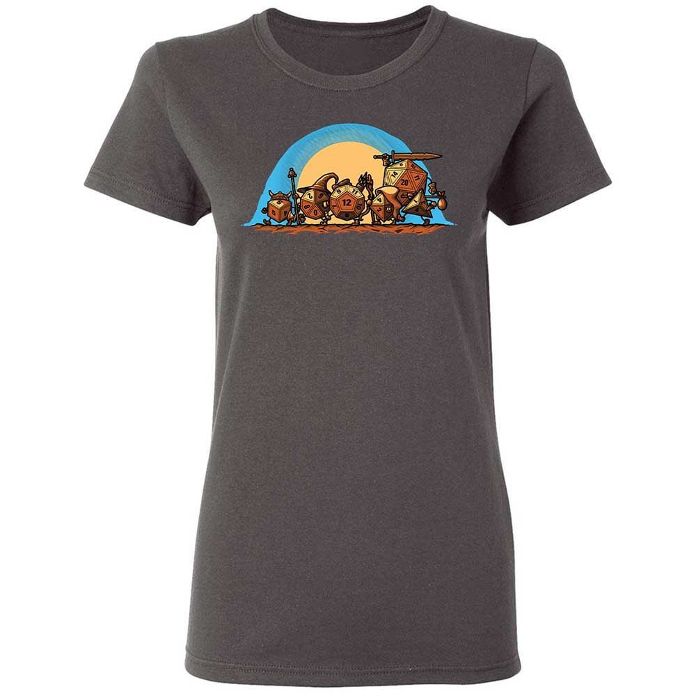 The Fellowship Of The Dice Women's T-Shirt - Charcoal - 4