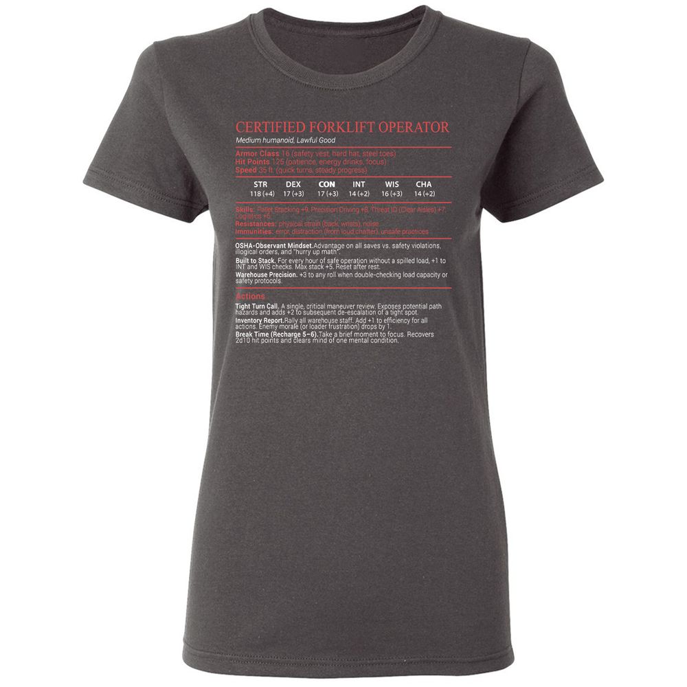 Certified Forklift Operator Stats Block - Charcoal - 4