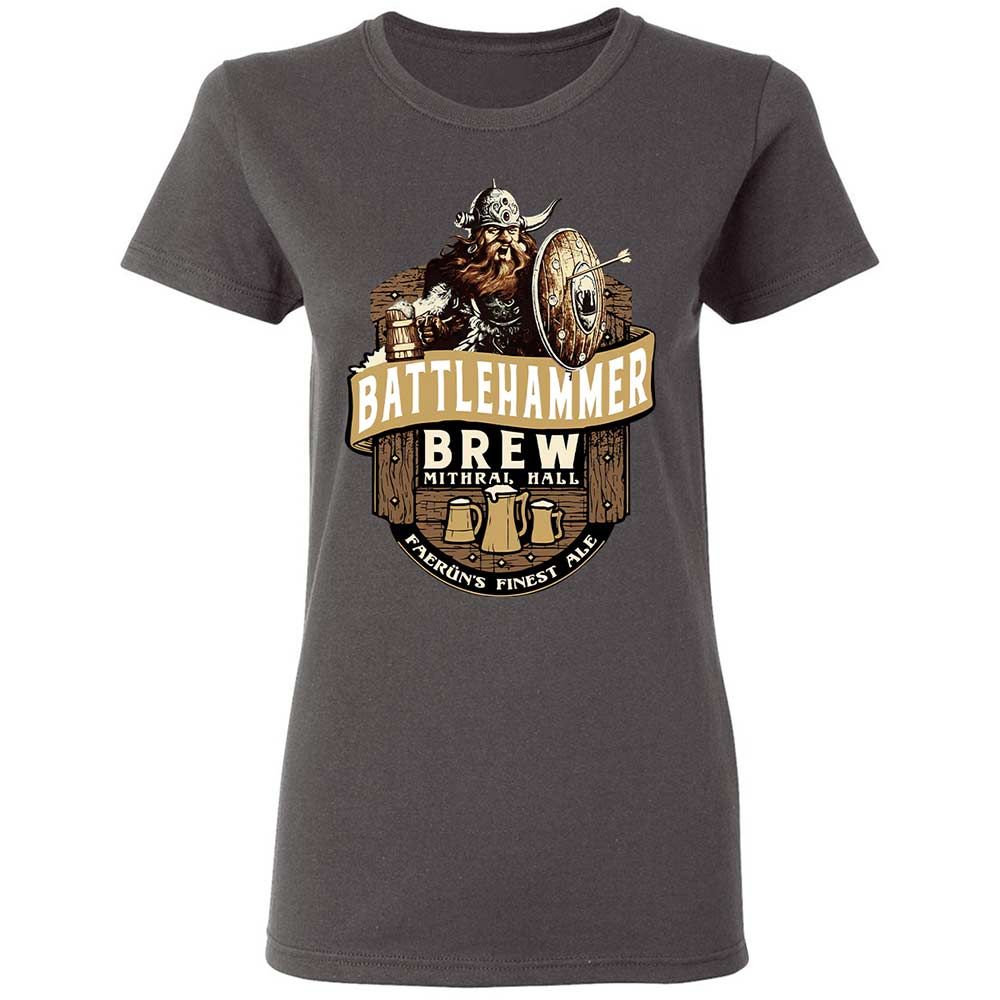 Battlehammer Brew Women's T-Shirt - Charcoal - 4