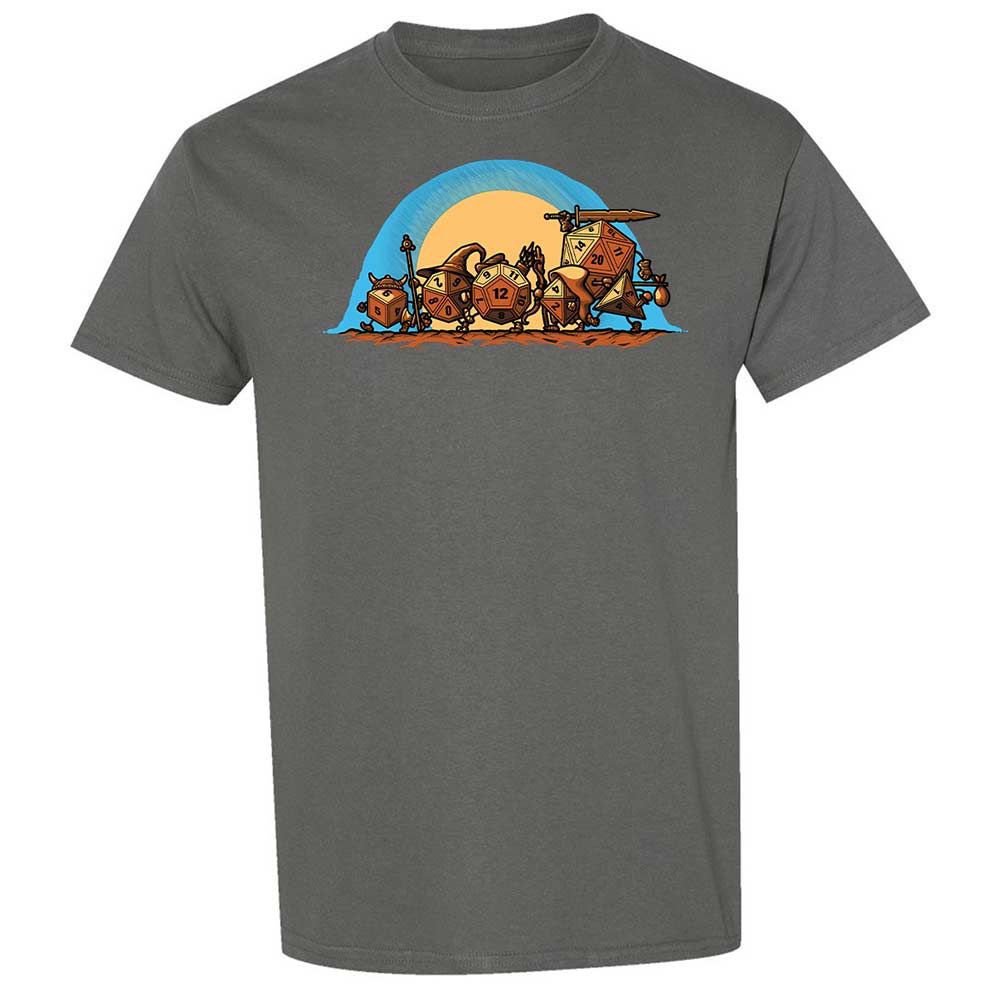 The Fellowship Of The Dice Classic Unisex T-Shirt - Charcoal - 4