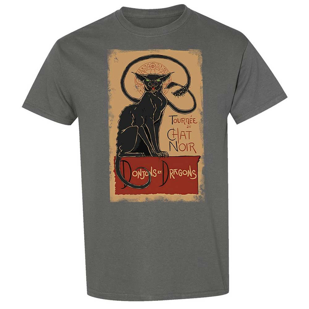 Tournee Du Chat Noir Classic Unisex T-Shirt - Charcoal - 4