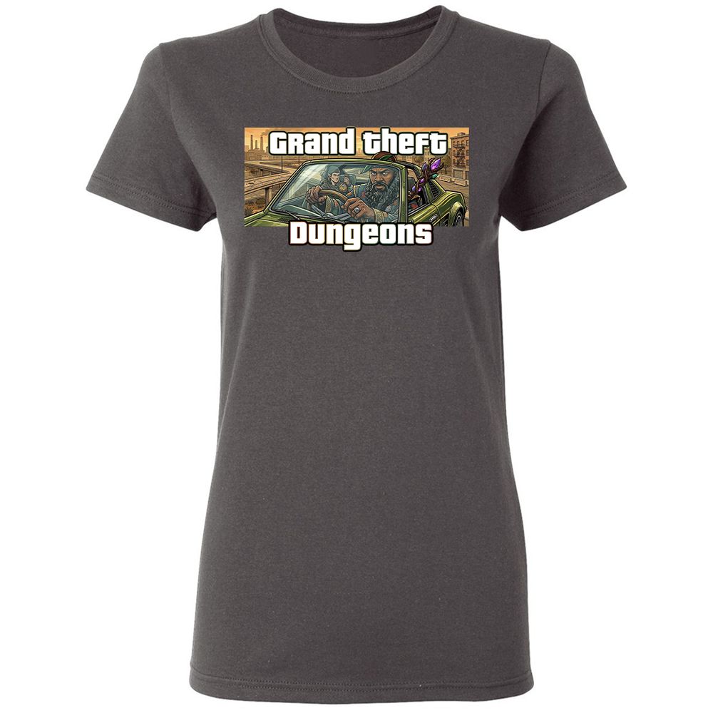 Grand Theft Dungeons Women's T-Shirt - Charcoal - 4
