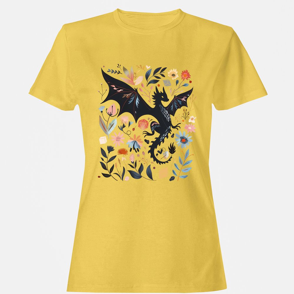Floral DnD Dragon - Daisy - 4