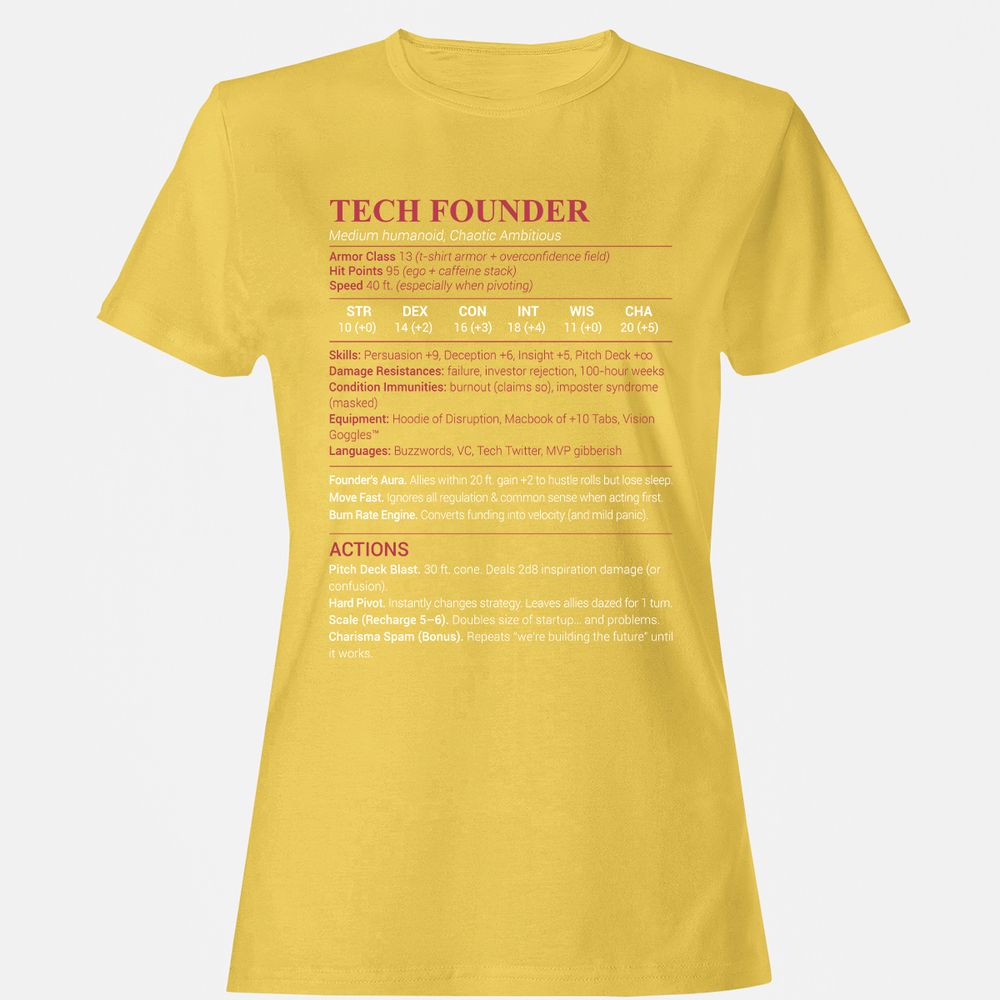 Tech Founder Women's T-Shirt - Daisy - 4