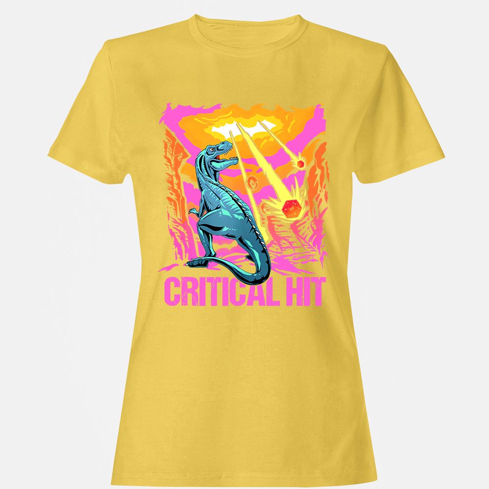 Dinosaur Critical Hit Women's T-Shirt - Daisy - 4