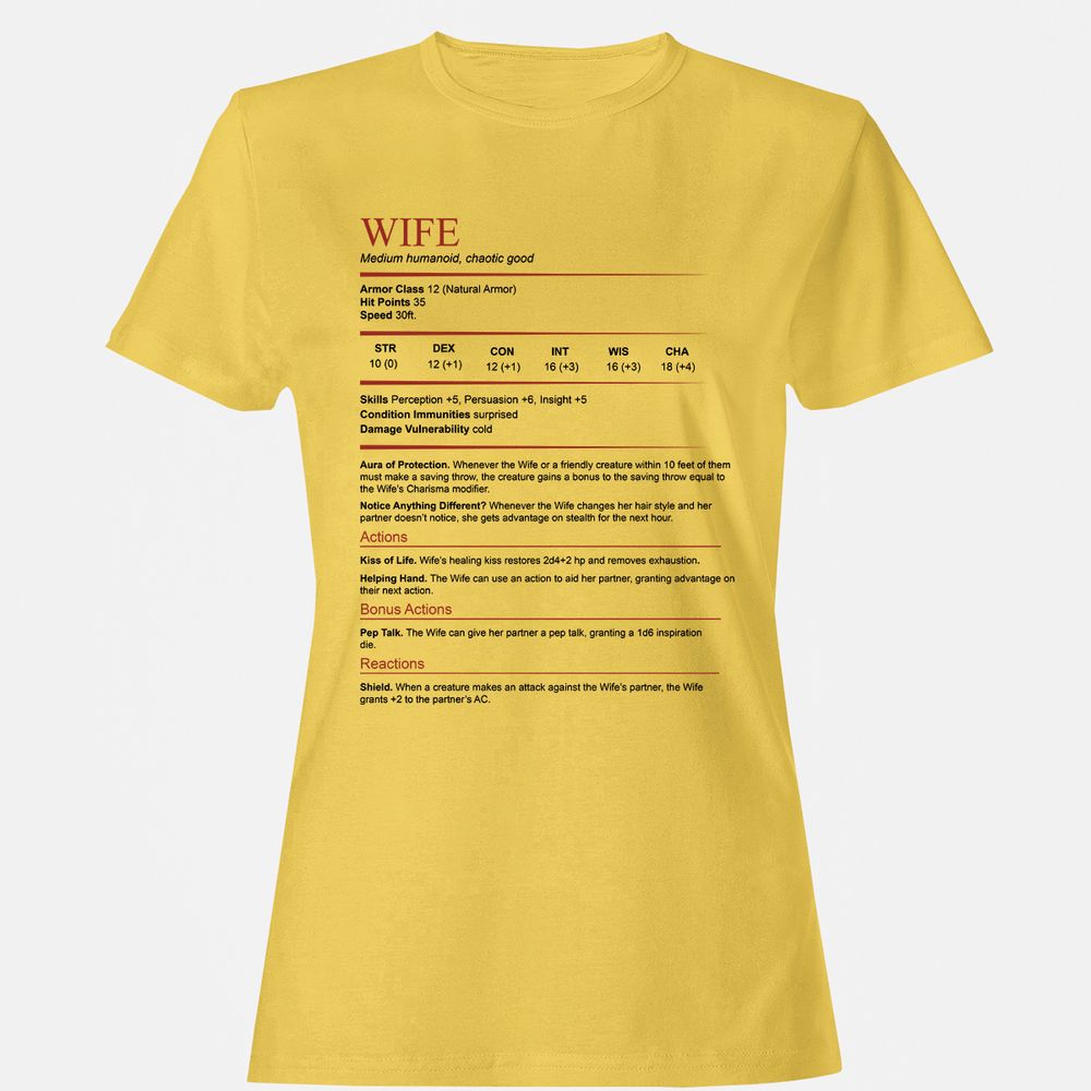 Wife White Women's T-Shirt - Daisy - 4